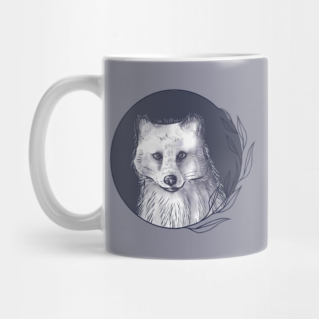 Arctic Fox (Dark) by MareveDesign